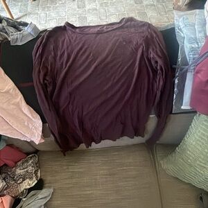 American Eagle Outfitters Purple Long Sleeve Sweatshirt